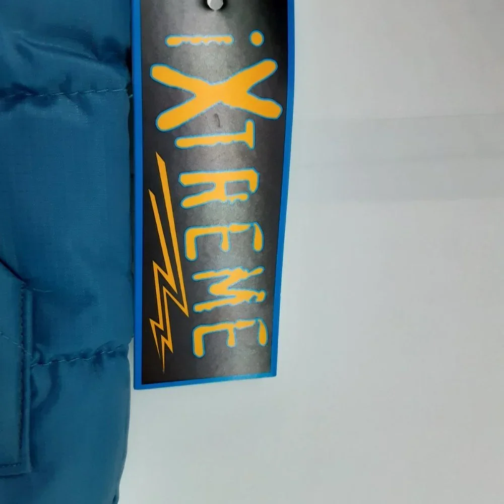 New iXtreme Boys Puffy Vest Hooded Jacket Size 2T‎ Blue & Black Toddler Comfy